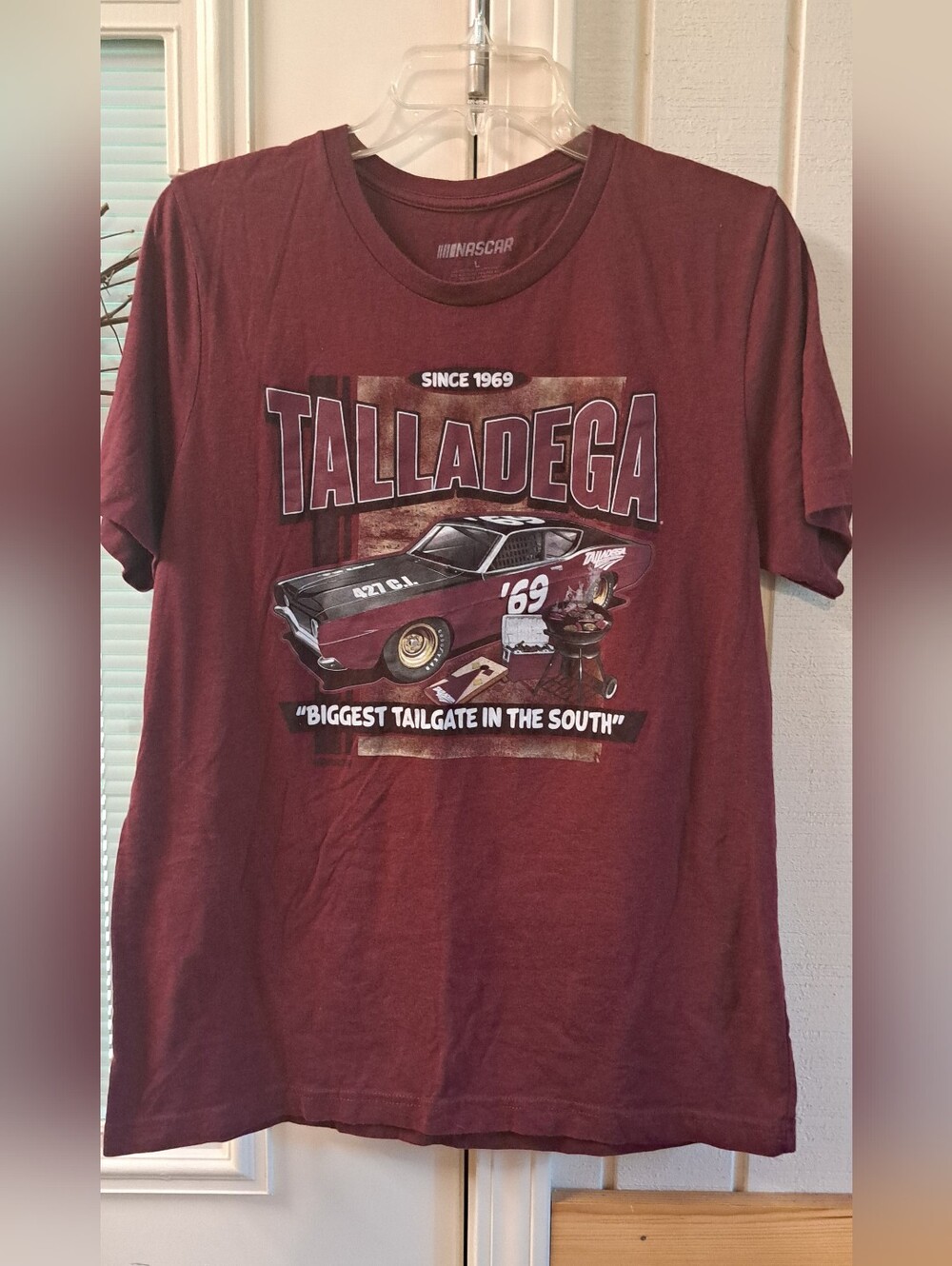 NASCAR Talladega T-Shirt "Biggest Tailgate In The South" Sz Large Race Car